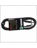 Cable Instrumento Jack Recto-Acodado 3m | Guitarra Bajo | Kirlin 4917-001