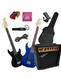Set Guitarra Eléctrica para Jovenes (Cadete 7 a 10 años) + Amplificador + Accesorios