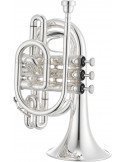 Jupiter JTR710S Trompeta Pocket Sib Plateada | Bombas Móviles | Campana 122mm | Estuche