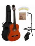 Pack Guitarra Clásica 4/4 Miel | Accesorios Incluidos | Iniciación Adulto
