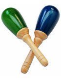 Samba 823SM Maracas Madera Pintada | Par Ovaladas 26x6.5cm | España | Latina Folklore