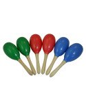 Samba 826SM Maracas Escolares Plástico Colores | Par 23x7cm | España | Latina Folklore