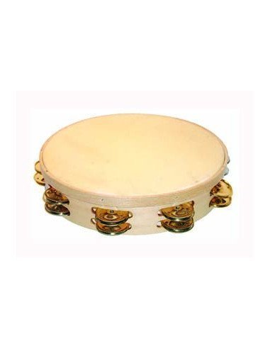 Pandereta Doble 17cm | Parche de Piel...