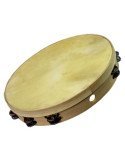 Pandereta Frame Drum Doble 50cm | Parche de Piel | 24 Pares Sonajas | Samba 4832SM