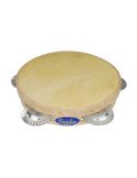 Pandereta Gallega Sencilla 20cm | Parche de Piel | 4 Pares Sonajas | Samba 4921SM