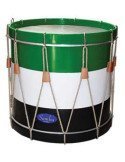 Timbal Extremeño Madera | 15"x40cm | Parche de Piel | Tensión de Cuerda | Samba 9599SM