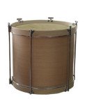 Timbal Cofradía Madera | 12"x40cm | Parche de Piel | 5 Tensores | Samba 9626SM
