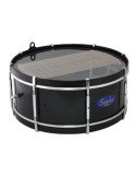 Tambor de Banda Force Aluminio | 15"x19cm | 10 Tensores | Acabado Negro | Samba 8973BLSM