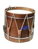 Tambor Grallers Madera | 12"x26cm | Parche de Piel | Tensión de Cuerda | Samba 9593WASM