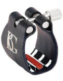 BG L4RS Revelation Silver Abrazadera Clarinete | Cuero Plateado