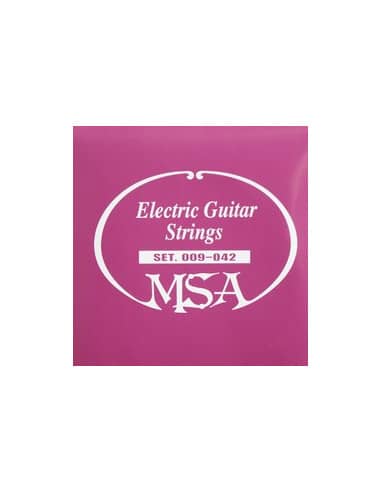Juego de 6 cuerdas MSA para guitarra Eléctrica 0.09 - 0.42