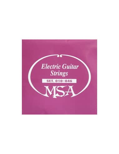 Juego de 6 cuerdas MSA para guitarra Eléctrica 0.10 - 0.46