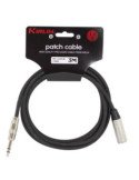 Cable Micrófono XLR Macho-Jack TRS 6m 24AWG | PA Escenario | Kirlin MPC-443PR-6M
