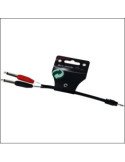 Cable Audio Mini Jack M - 2 Jack M 0.15m | Kirlin YE-362 Instrumento | Percusión Batería Música Banda Orquesta Accesorio Her