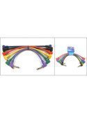 Juego 6 Cables Jack Acodado-Jack Acodado 0.18m | Pedalboard | Kirlin I6-243