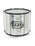 Izzo Surdo 14"x30cm Aluminio Light Line 6 Divisiones | Herrajes Negros | IZ10660