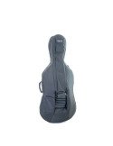 Funda Cello 1/4 a 4/4 Negra 25mm | Plástico Rígido Cabeza Pica | Mochila Ergonómica | Rapsody ACTB