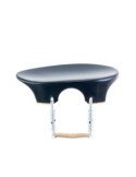 Barbada Central Para Violín FLESH-FLAT De Madera Dura Ebonizada 1/16