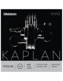 Set De Cuerdas Violín D\'addario Kaplan Vivo KV310 Bola Medium 4/4