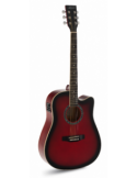 Guitarra Acústica Admira Tennessee ADMATNSCERDB Roja Brillo
