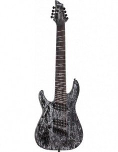 SCHECTER C-8 MS SILVER M....