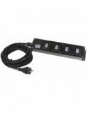MULTISOCKET4Pro-G-5M Regleta 4X Schuko IP44 5M Hilec