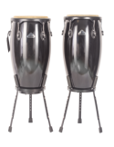 Congas Jinbao 11" 3/4 + 12" 1/2 Negras