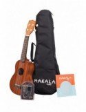Kala Makala Pack Ukelele Soprano | Funda Afinador Pinza Libro Instrucciones | Hawaiano Folk