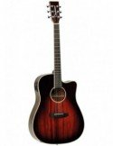 Tanglewood TW5AVB Dreadnought Cutaway Amplificada | Caoba Maciza | Clavijeros Grover