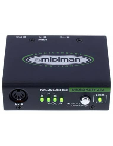 Interface Audio M-Audio MIDISPORT 2x2 Anniversary Edition Interface USB/MIDI 2/2 I/O