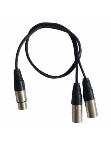 CABLE 1 XLR HEMBRA A 2 XLR MACHO...