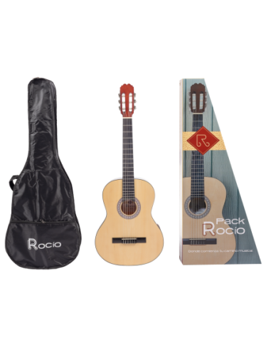 Pack Guitarra Clásica Natural 1/2...