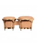 Bongo 7.5"+8.5" Arce Envejecido Natural | Parche Piel Búfalo | Strong BS101MAN